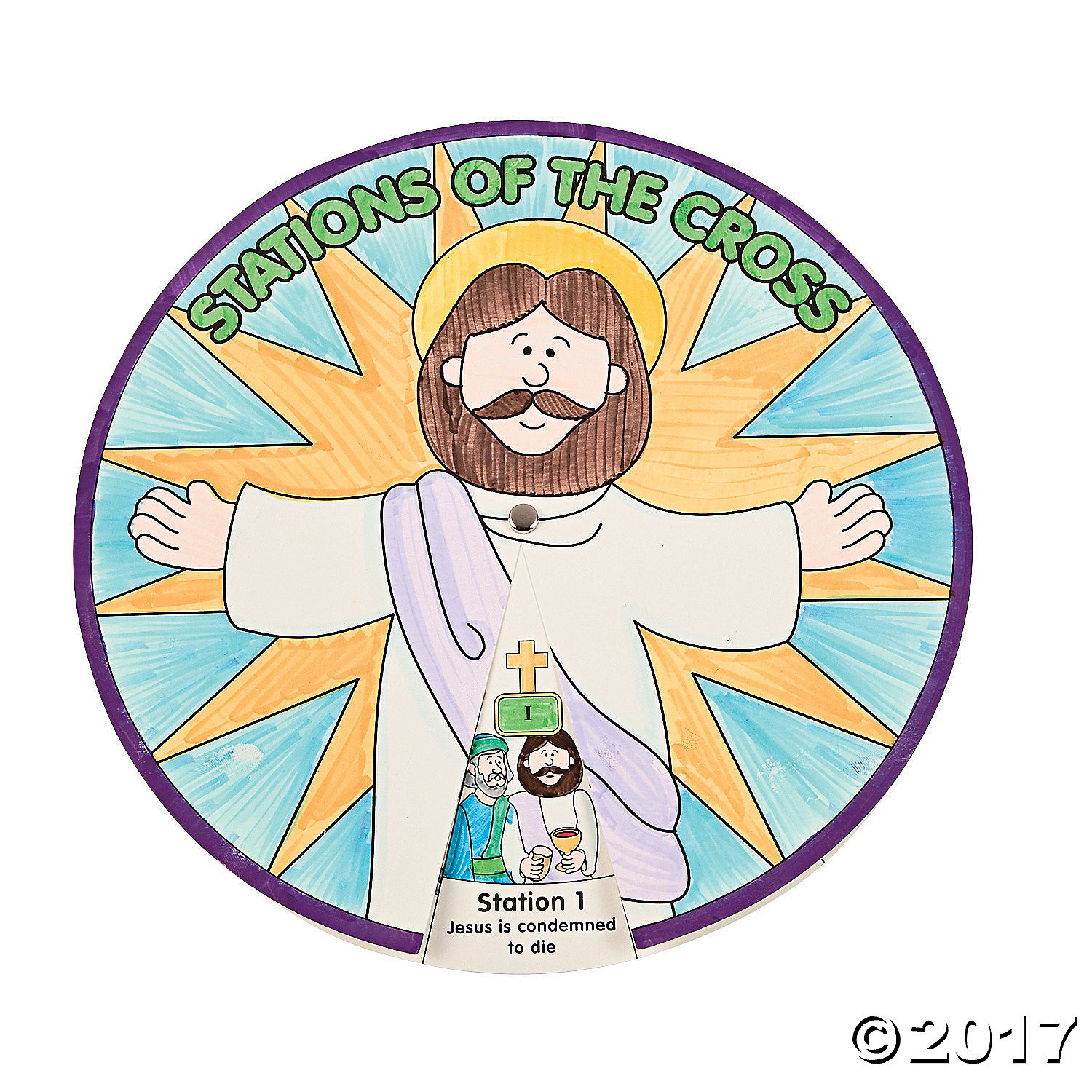 Religious CYO Stations of the Cross Wheel-12Pk Party ...