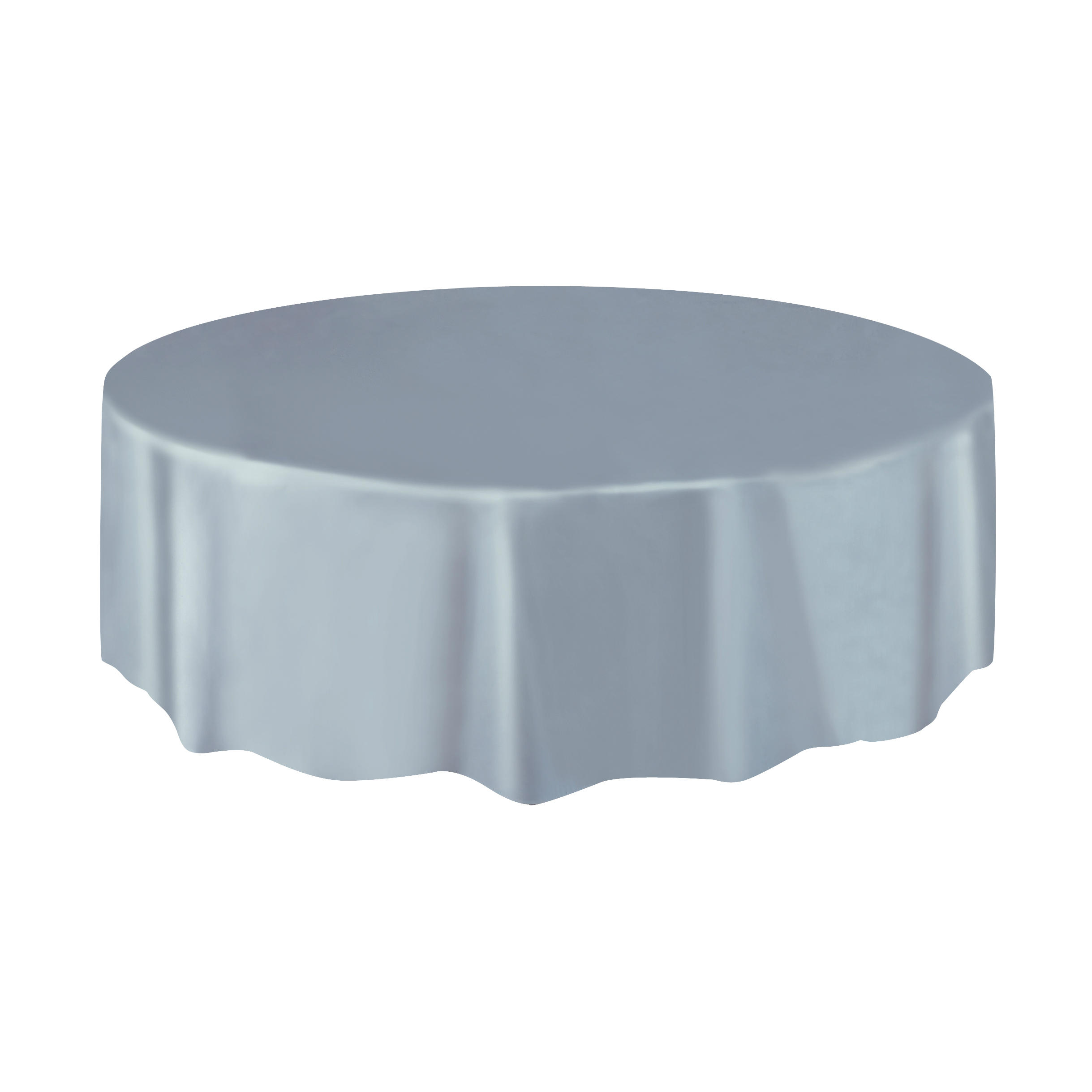 Silver Party Supplies Canada Open A Silver Round Plastic Table Cover