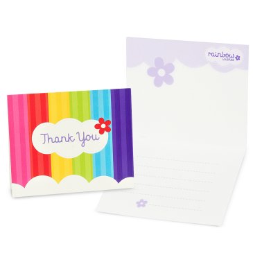 Rainbow Birthday Party Supplies on Rainbow Party  Thank You S 8 Pk Party Supplies Canada   Open A Party