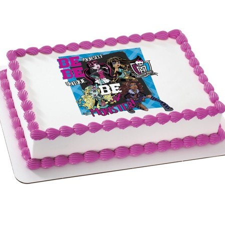 Monster  Birthday Party Supplies on Monster High Party Supplies   Edible Icing Cake Topper Party Supplies