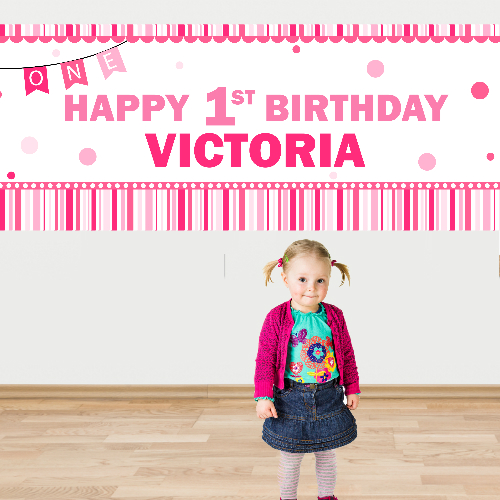 1st birthday girl personalized giant banner party supplies canada
