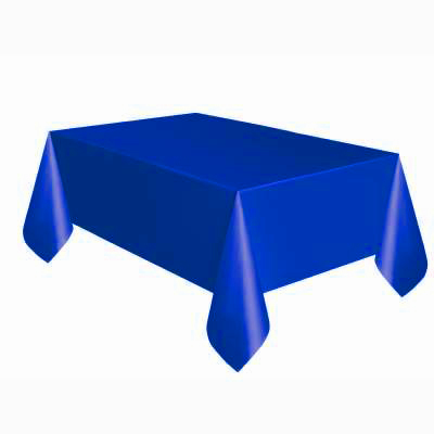 Royal Blue Rectangular Plastic Table Cover 54"x108"