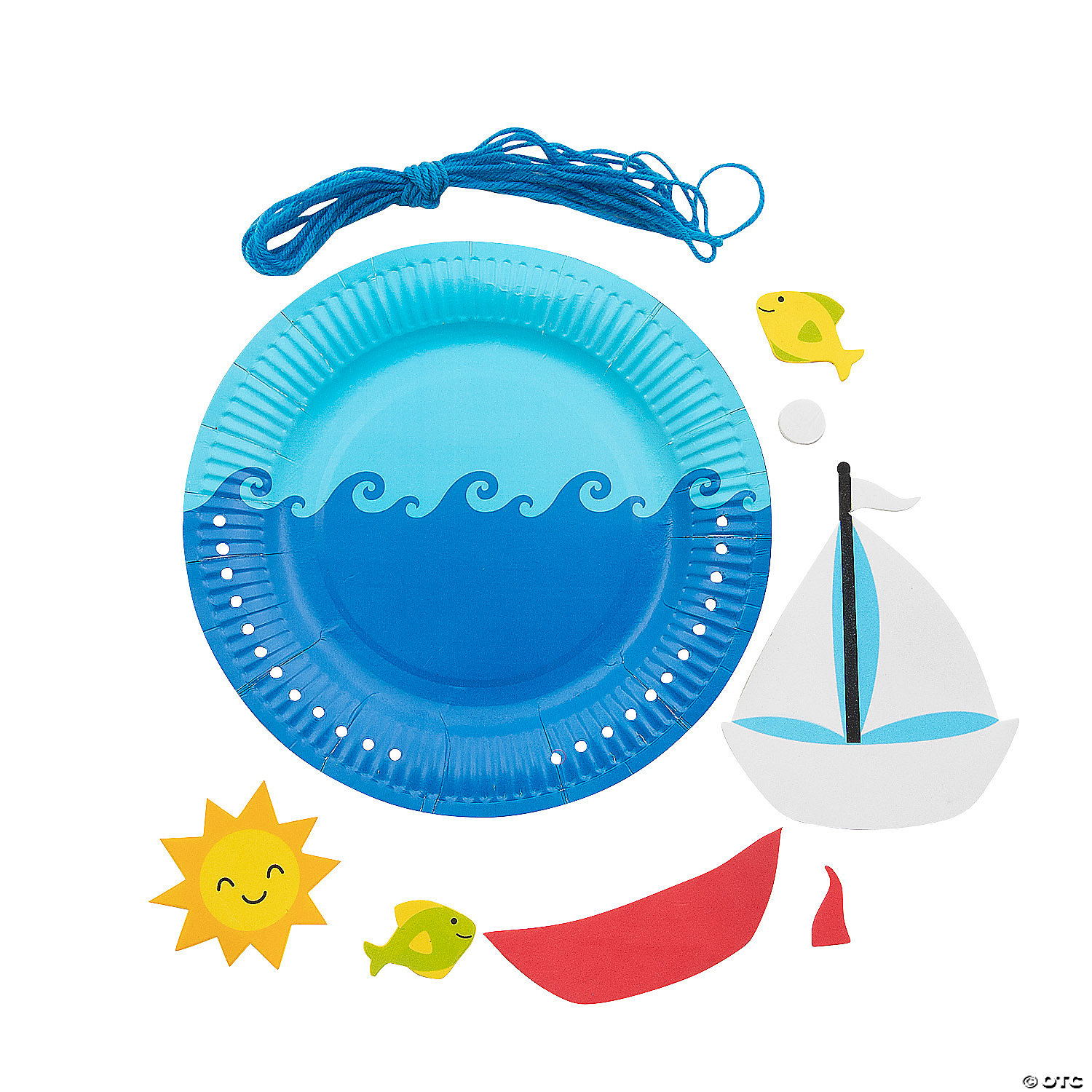 Sailboat Paper Plate Craft Kit Pk Party Supplies Canada Open A Party