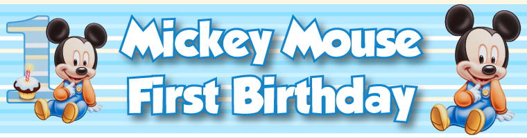 Mickey 1st birthday