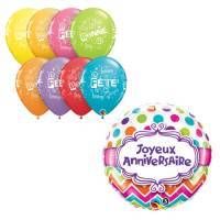 Foil and Latex French Balloons