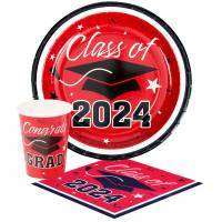 2024 Red Graduation Supplies