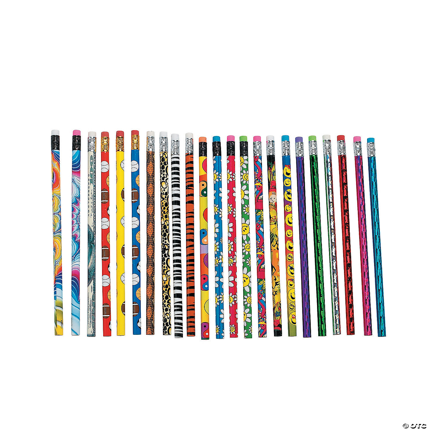 Mega Wood Pencil Assortment - 100 Pk Party Supplies Canada - Open A Party