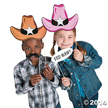 country western photo booth props