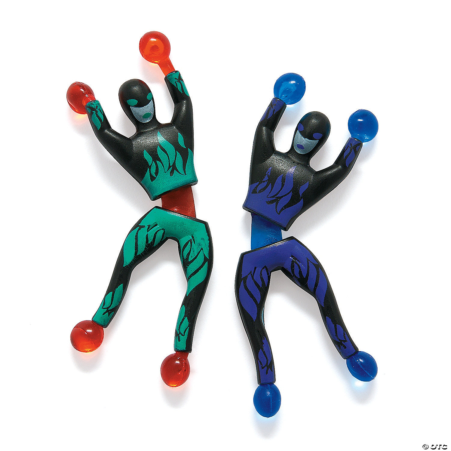 Large Ninja Man Sticky Wall Walkers - 12 Pack