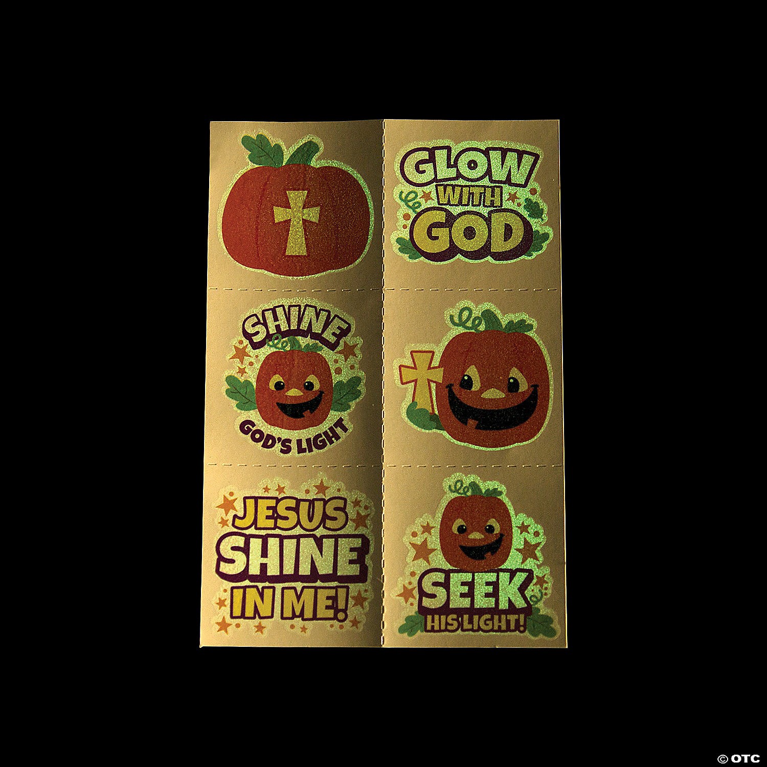 Christian Halloween Glow Tattoos - 72PK