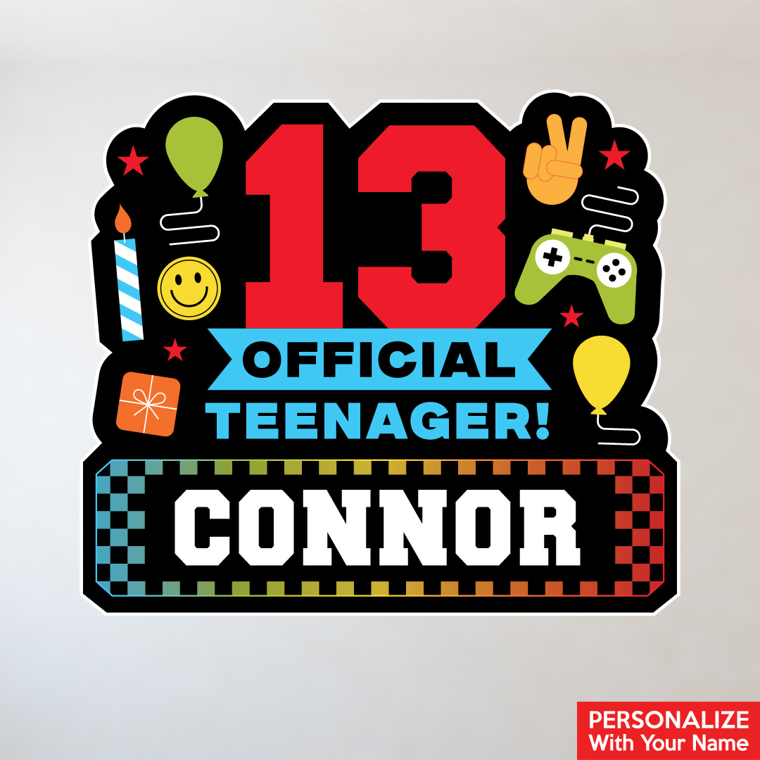Official Teenager Personalized Name13th Birthday 12