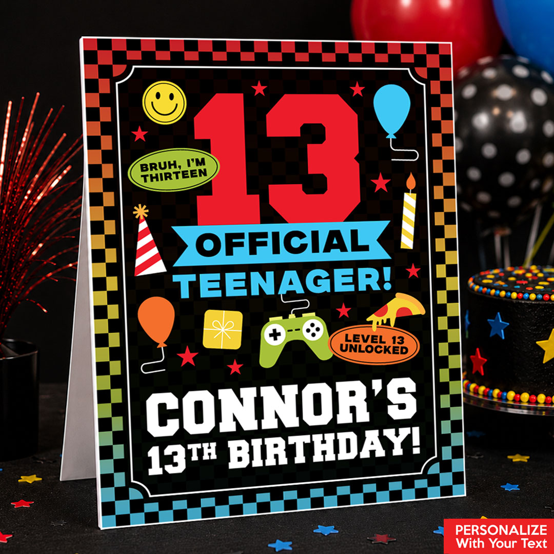 Official Teenager 13th Birthday Personalized 14