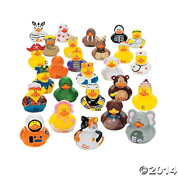 ABCs Rubber Duckies - 26 Pack Party Supplies Canada - Open A Party