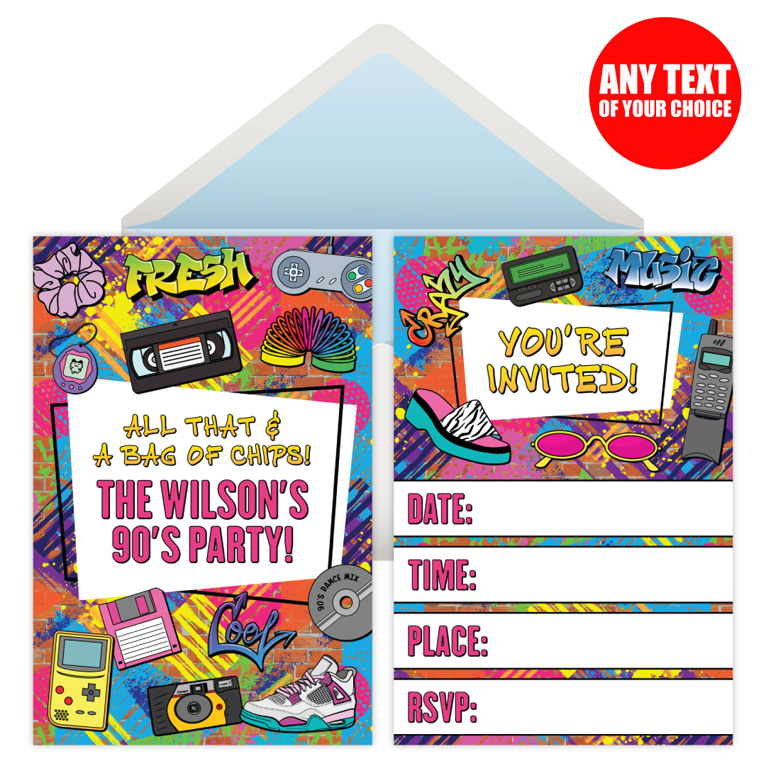 1990s Nineties Party Supplies Party Supplies Canada Open A Party