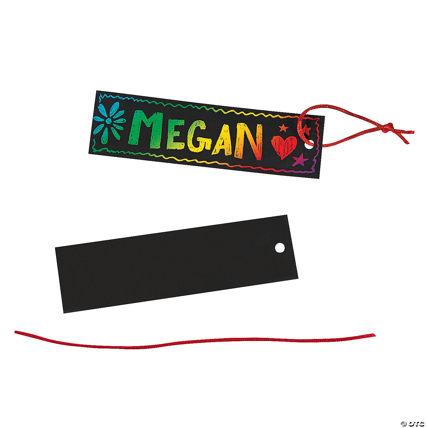 Rainbow Satin Magic Color Scratch Bookmarks - 24 Pk