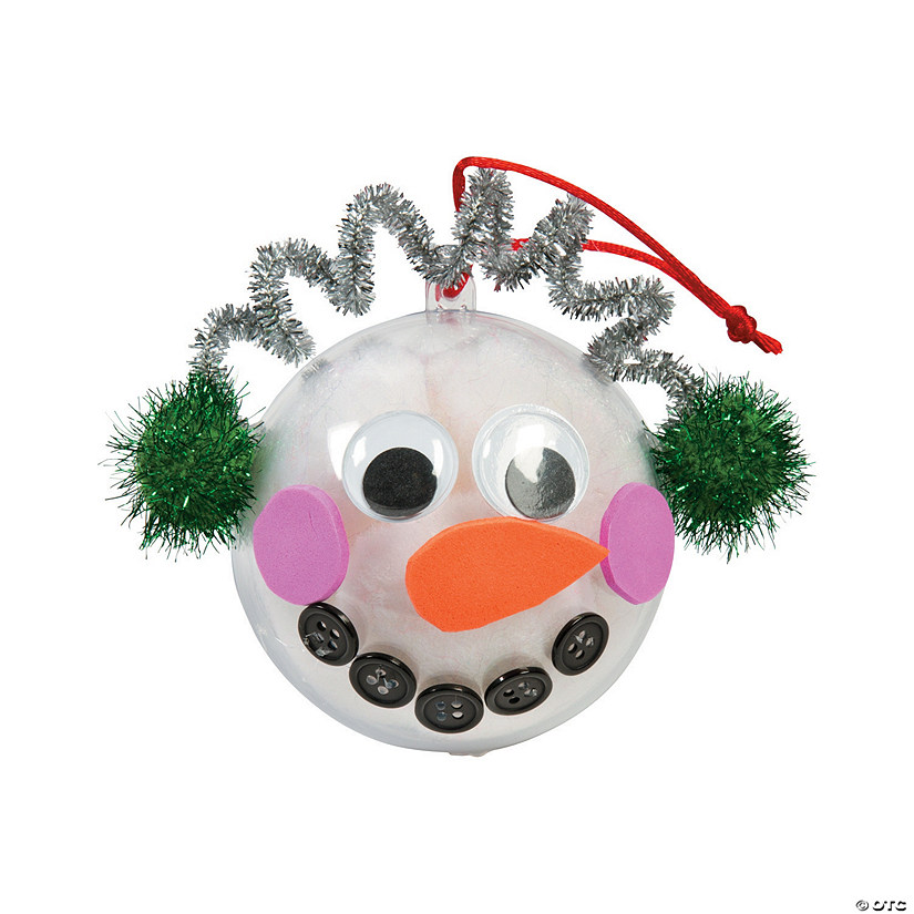 DIY Clear Medium Ornaments-12Pk