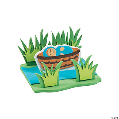 3D Floating Baby Moses Craft Kit-12Pk