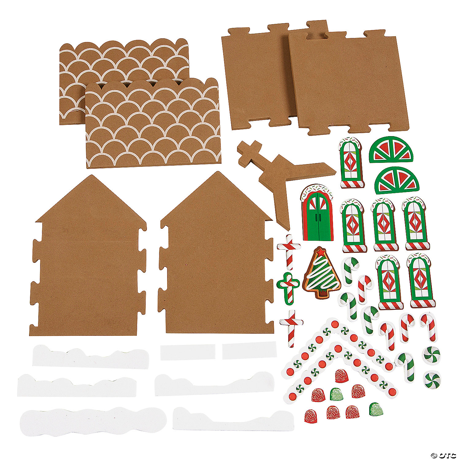 Gingerbread 3D Church Foam Craft Kit