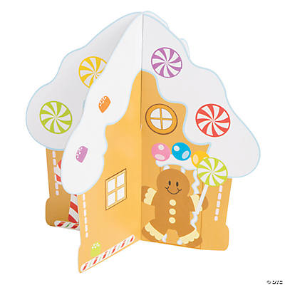 Large Gingerbread House Craft for 12 Kids