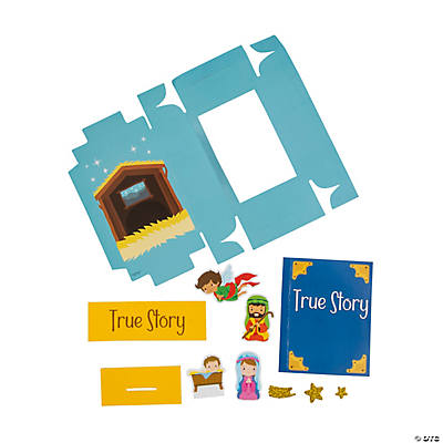 Nativity 3D Book Craft Kit - 12 Pack