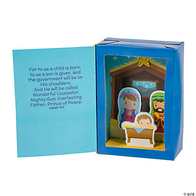 Nativity 3D Book Craft Kit - 12 Pack