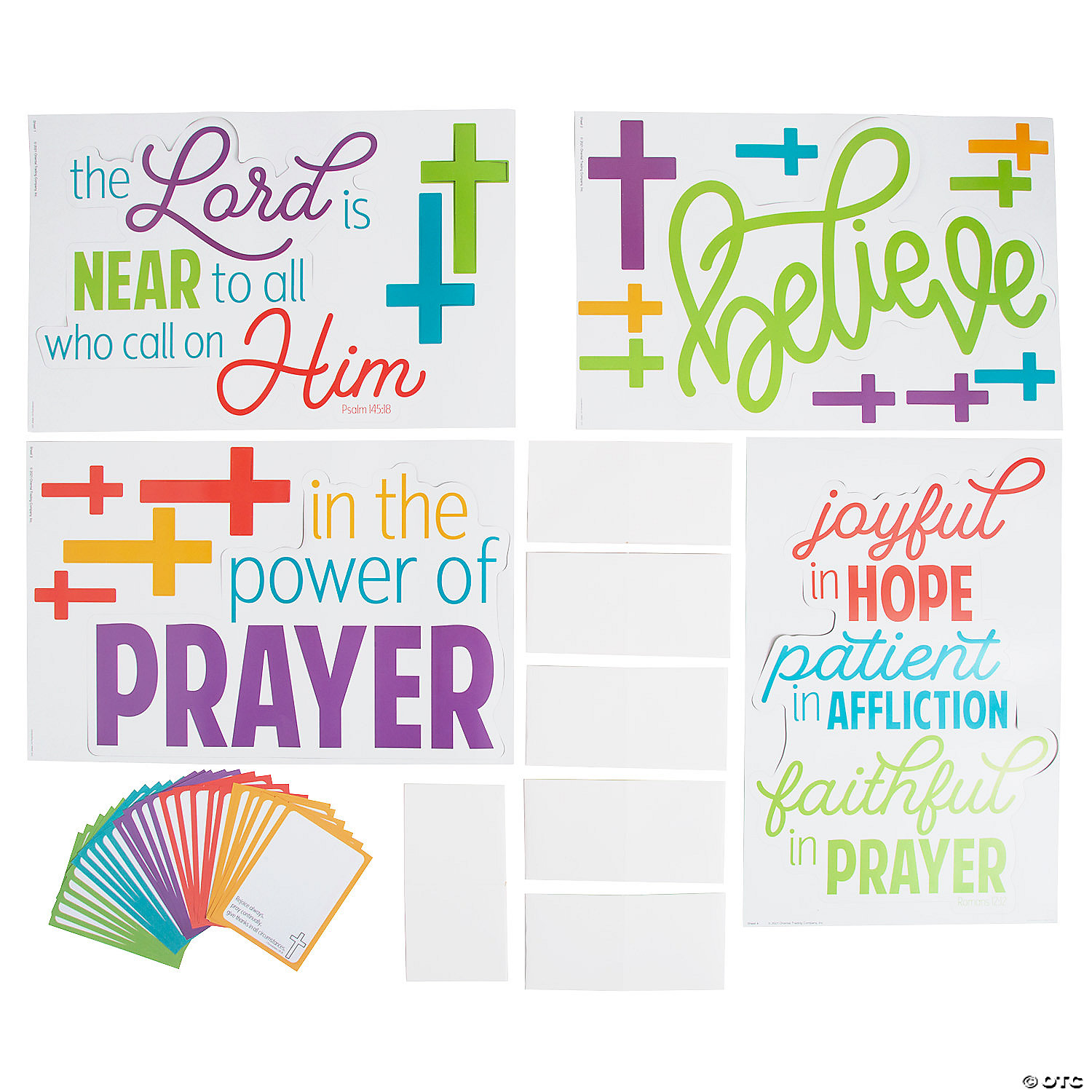 Power of Prayer Cross 3D Bulletin Board Set