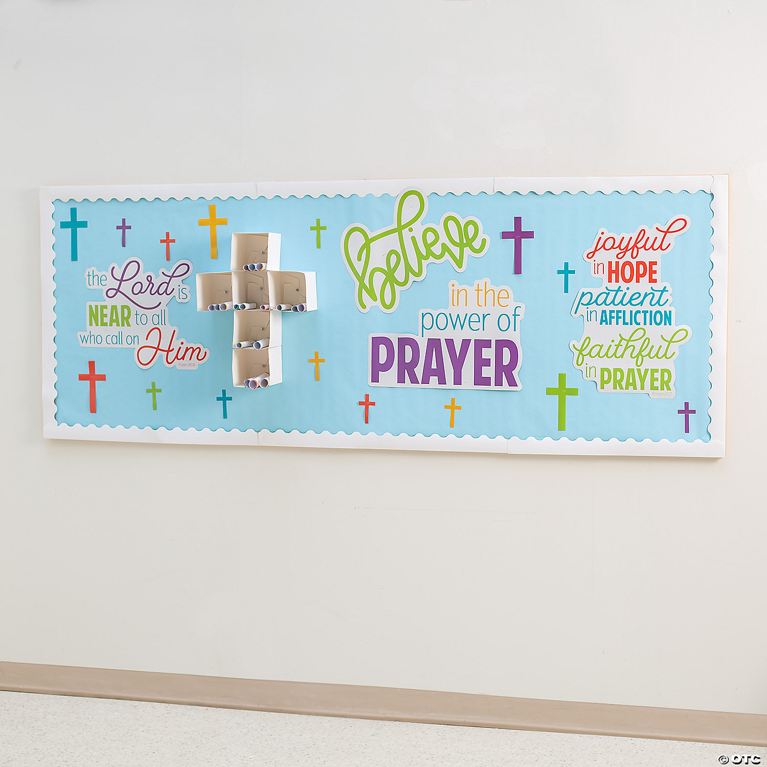 Power of Prayer Cross 3D Bulletin Board Set