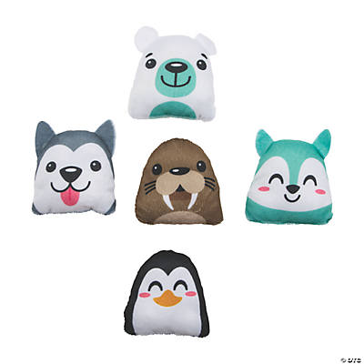 Plush Winter Animals 10.2cm Assorted-50 Pack