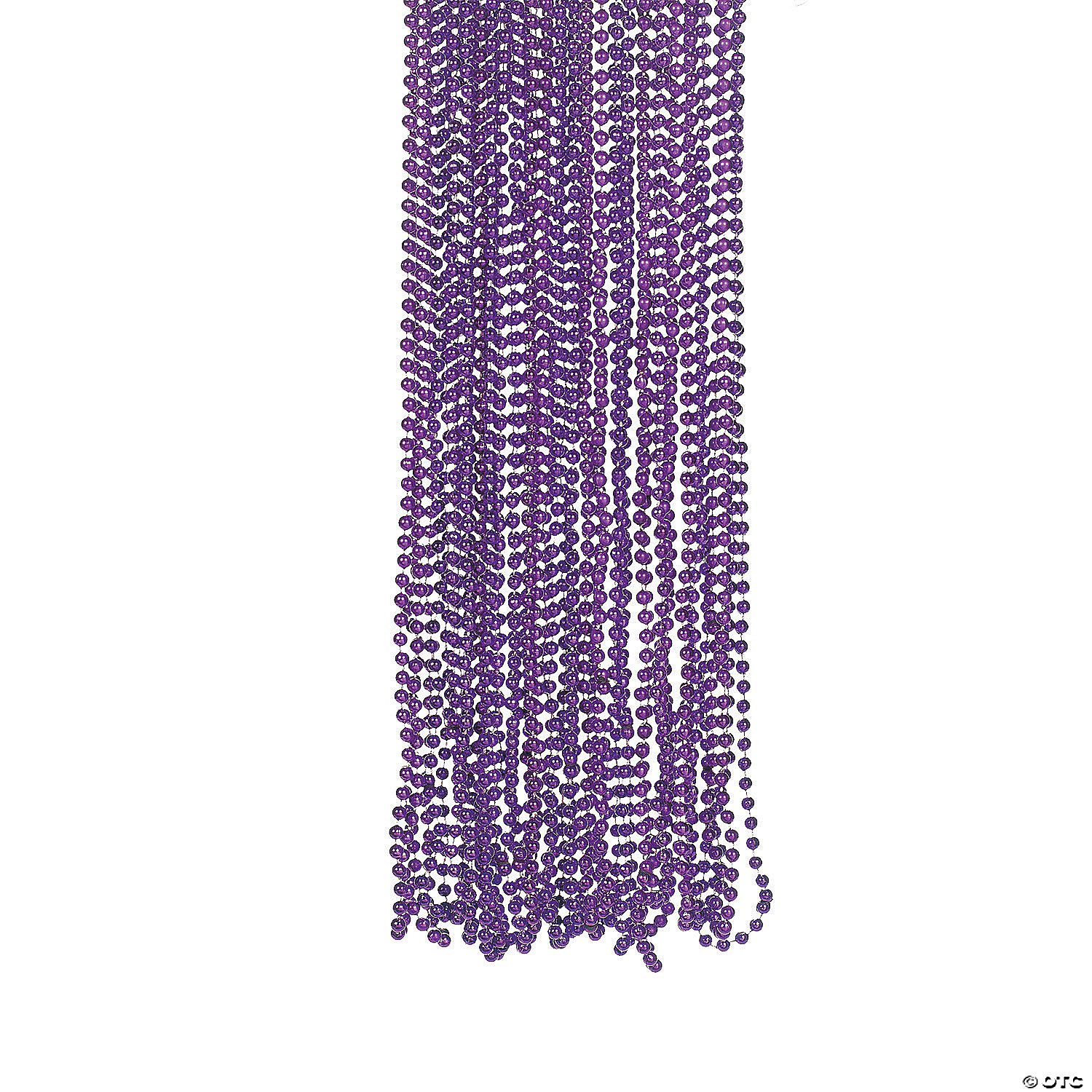 Purple Metallic Bead Necklaces - 48 pk