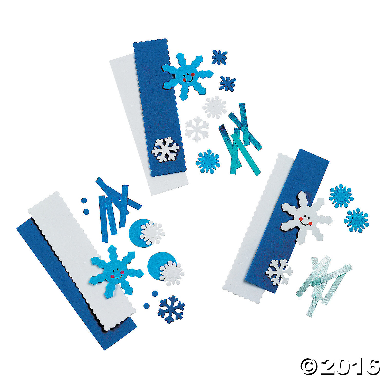 Snowflake Bookmark Craft Kit -12Pk