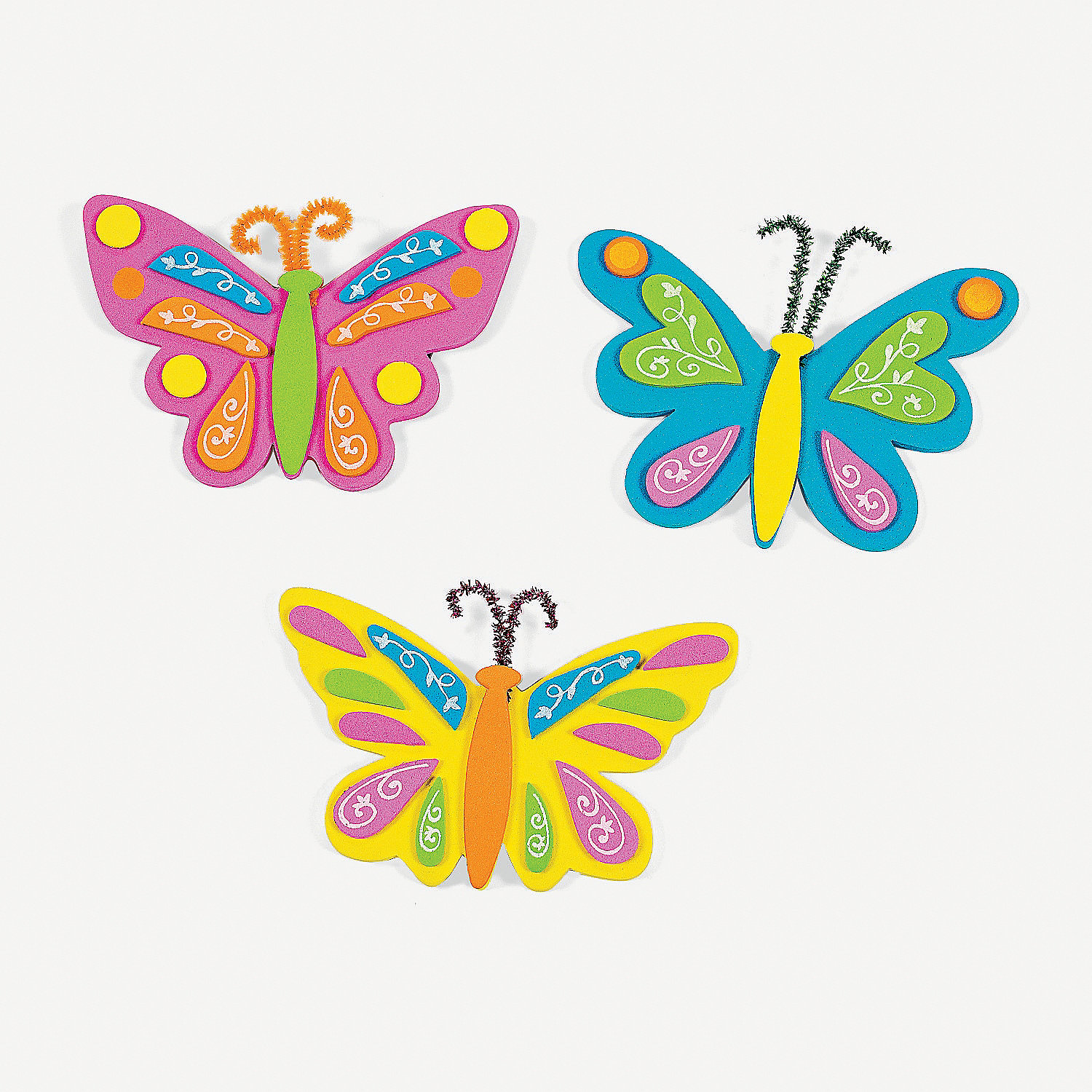 Butterfly Magnet Craft Kit for 12