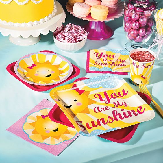 You Are My Sunshine 1st Birthday Party Party Supplies Canada Open