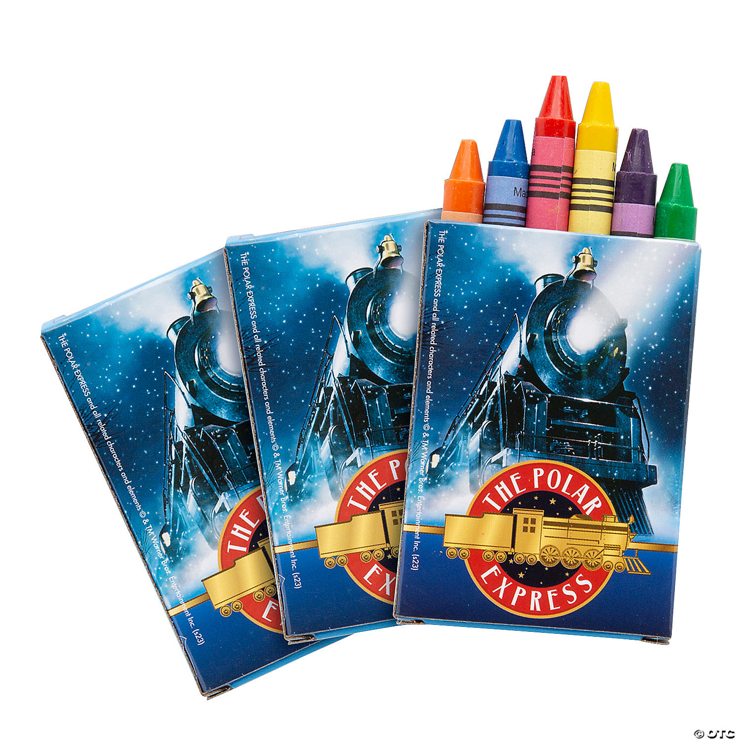 The Polar Express 6 Colour Crayons-3 Pk