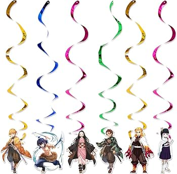 *Demon Slayer Hanging Swirls - 6 PK