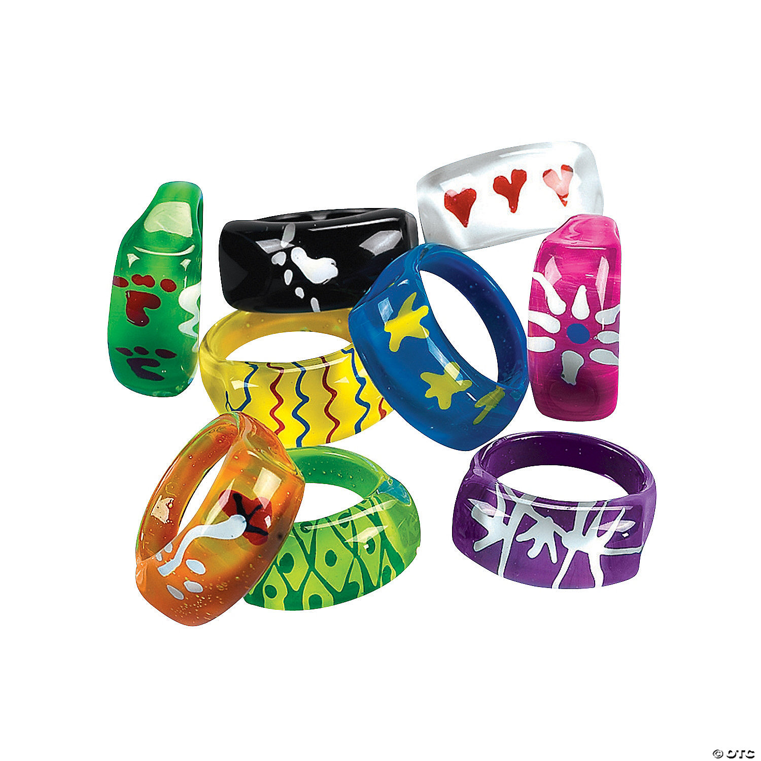 Acrylic Ring Assortment - 48 Pack