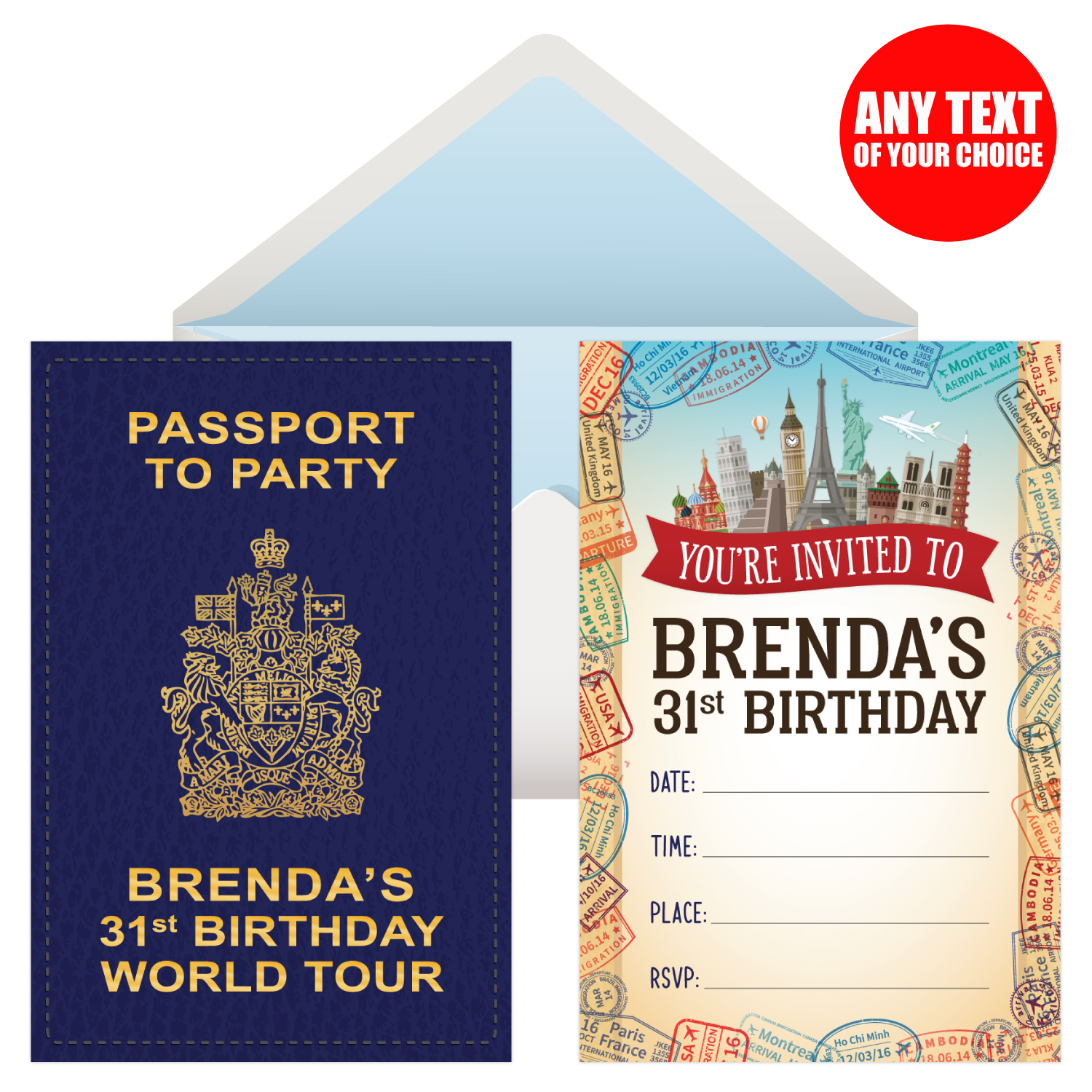 Travel Around The World Party Supplies Party Supplies Canada Open A Party - roblox personalized invitations 8 pack party supplies canada open a party