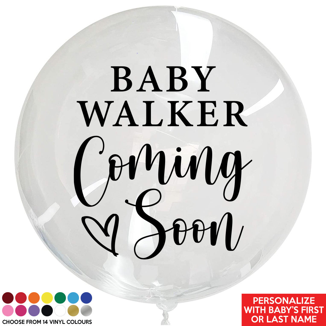 60% OFF: Baby Shower Coming Soon CUSTOM Name 24