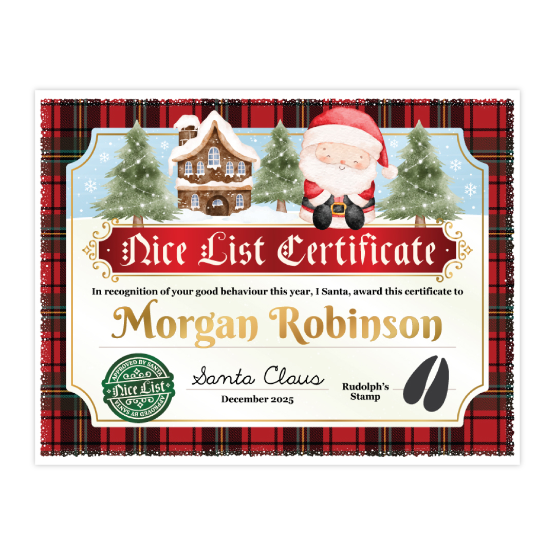 Christmas Eve Certificate