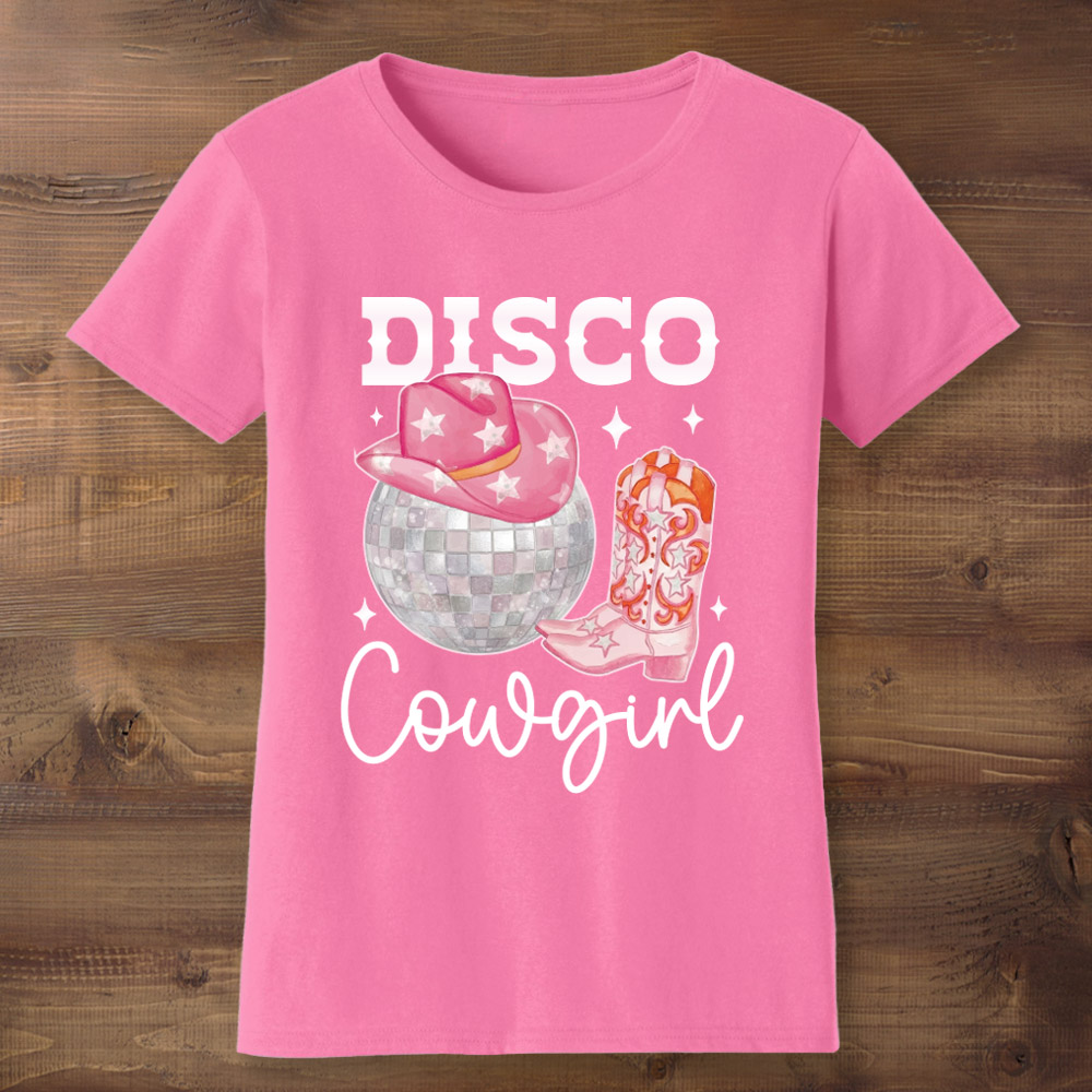 Disco Cowgirl Pink T-shirt