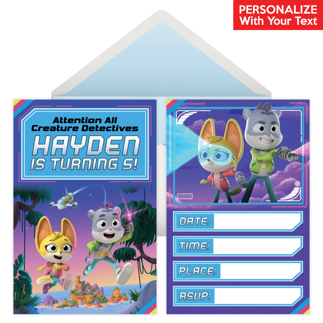 The Creature Cases PERSONALIZED Invitations - 8 Pk
