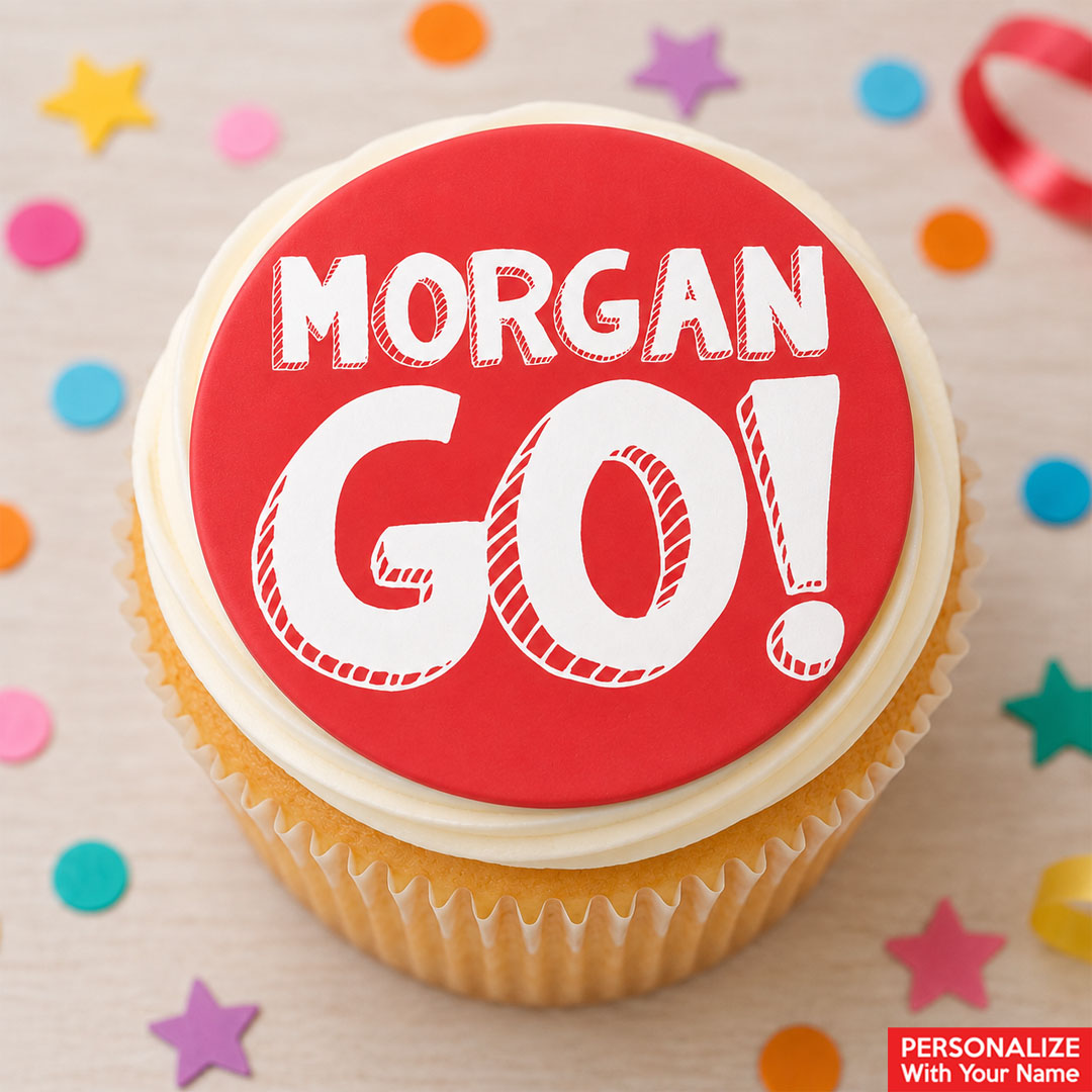 Danny Go Personalized Name Cupcake Icing Toppers 12pk