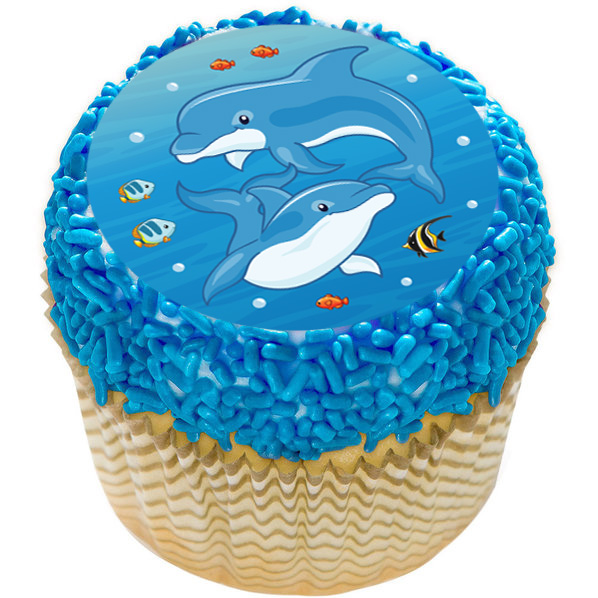 Customised Dolphin Cake Topper, Personalised birthday cake custom age  mermaid | eBay