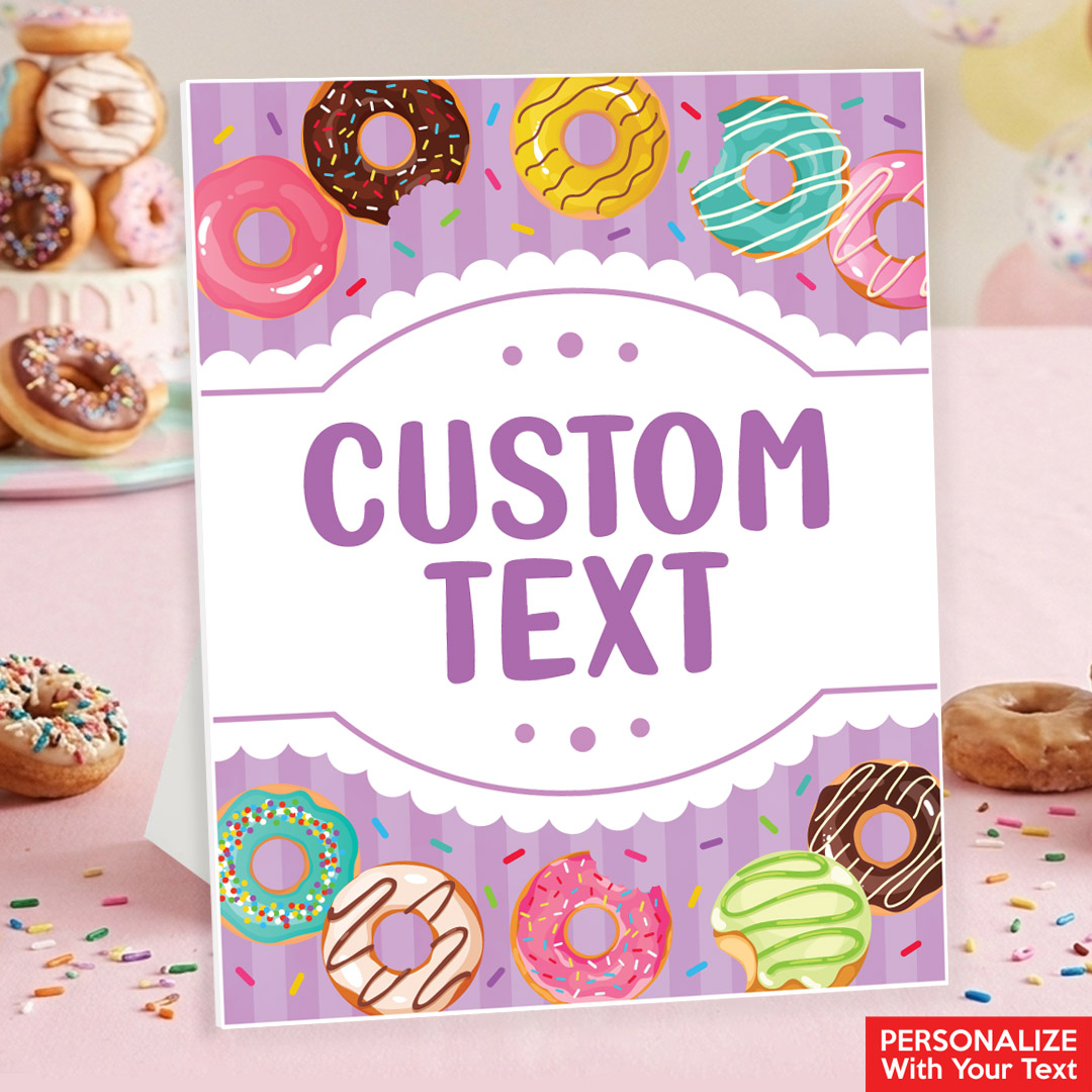 Donut Custom Text 14