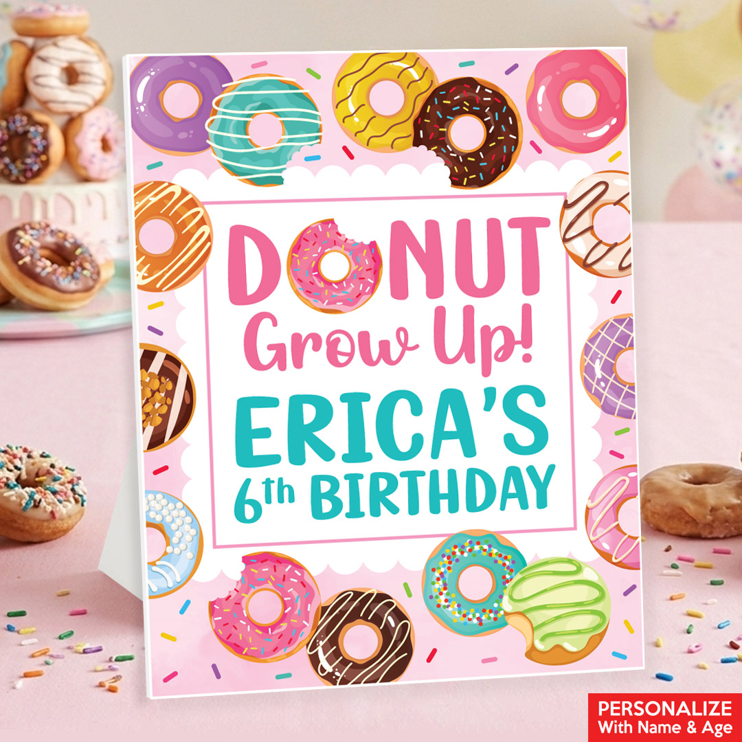 Donut Grow Up Personalized 14
