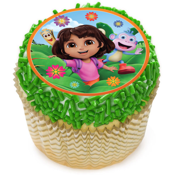 Dora Fun 3D Cupcake Icing Toppers 12pk