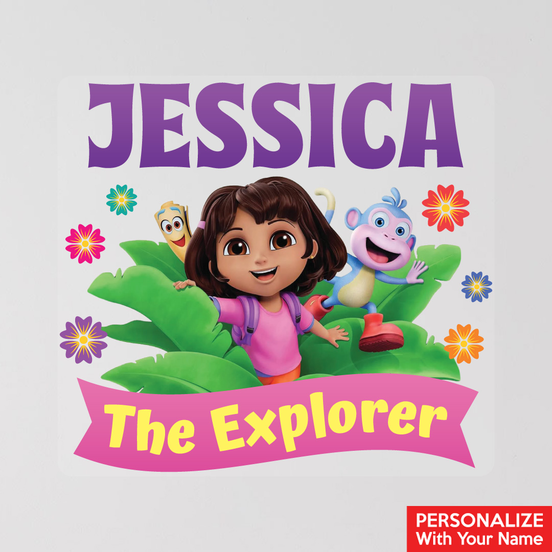 Dora Fun 3D Personalized Name Birthday 12