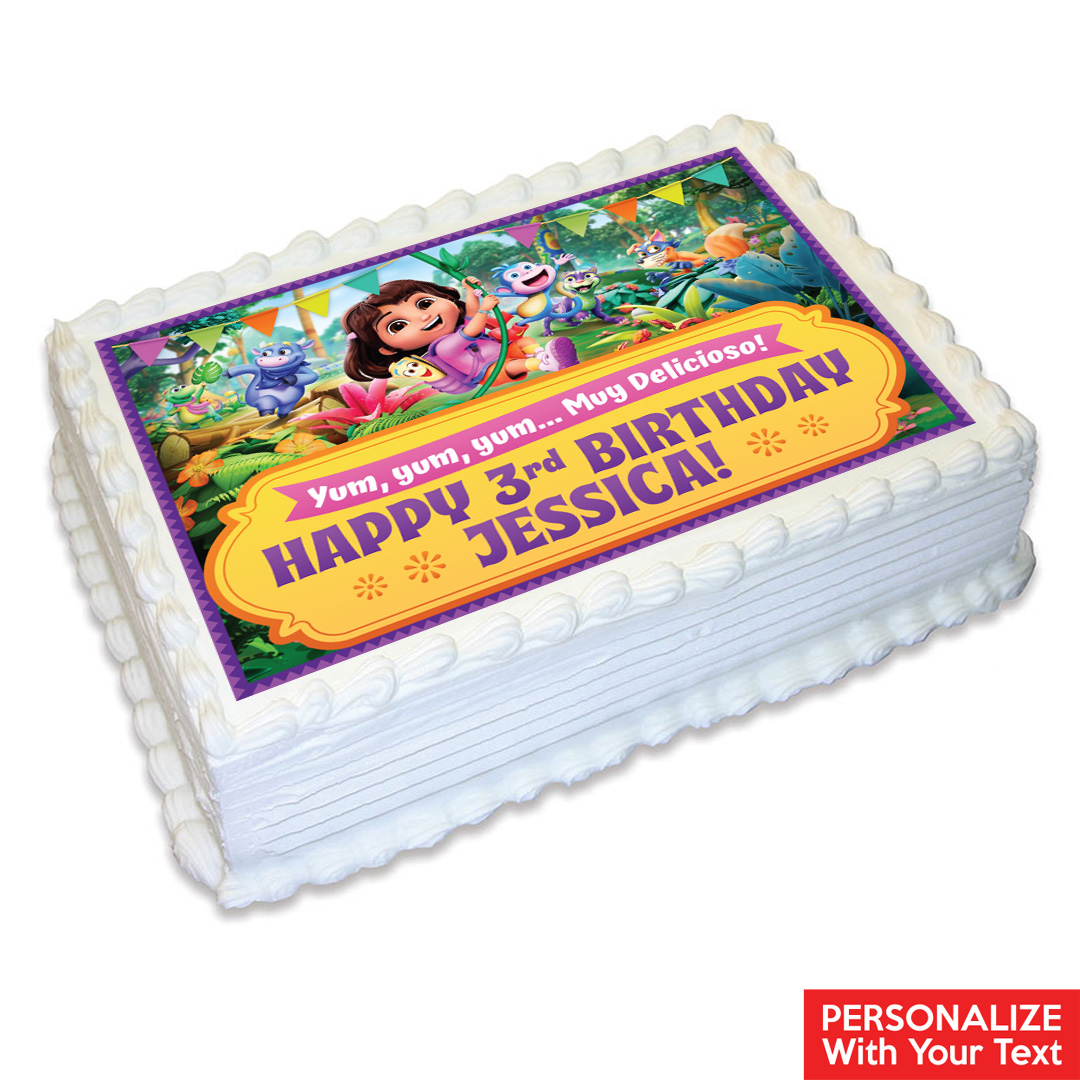 Dora Fun 3D Personalizable Edible Icing