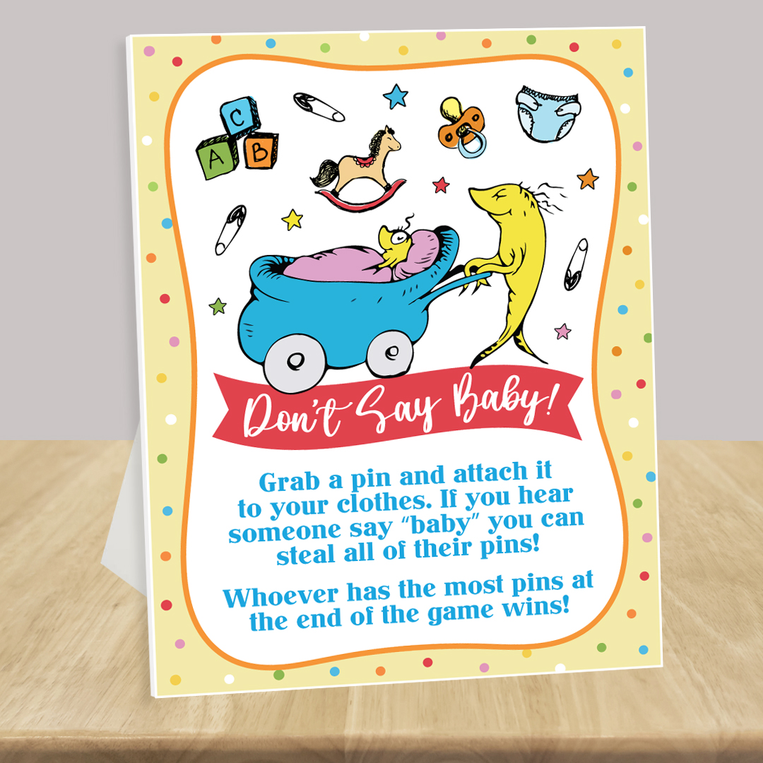 Dr Seuss Baby Shower Don't Say Baby 14