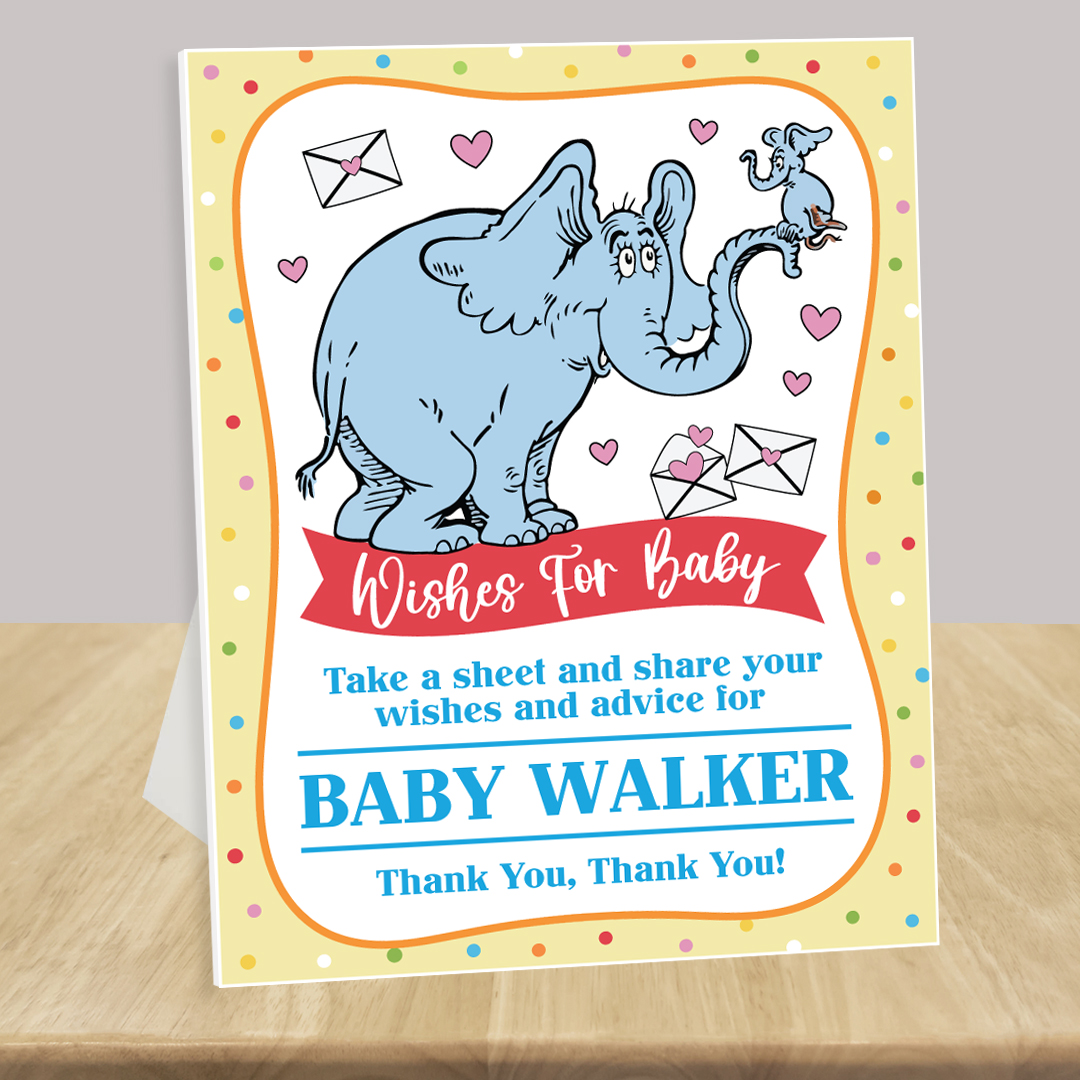 Dr Seuss Baby Shower Wishes For Baby Custom 14