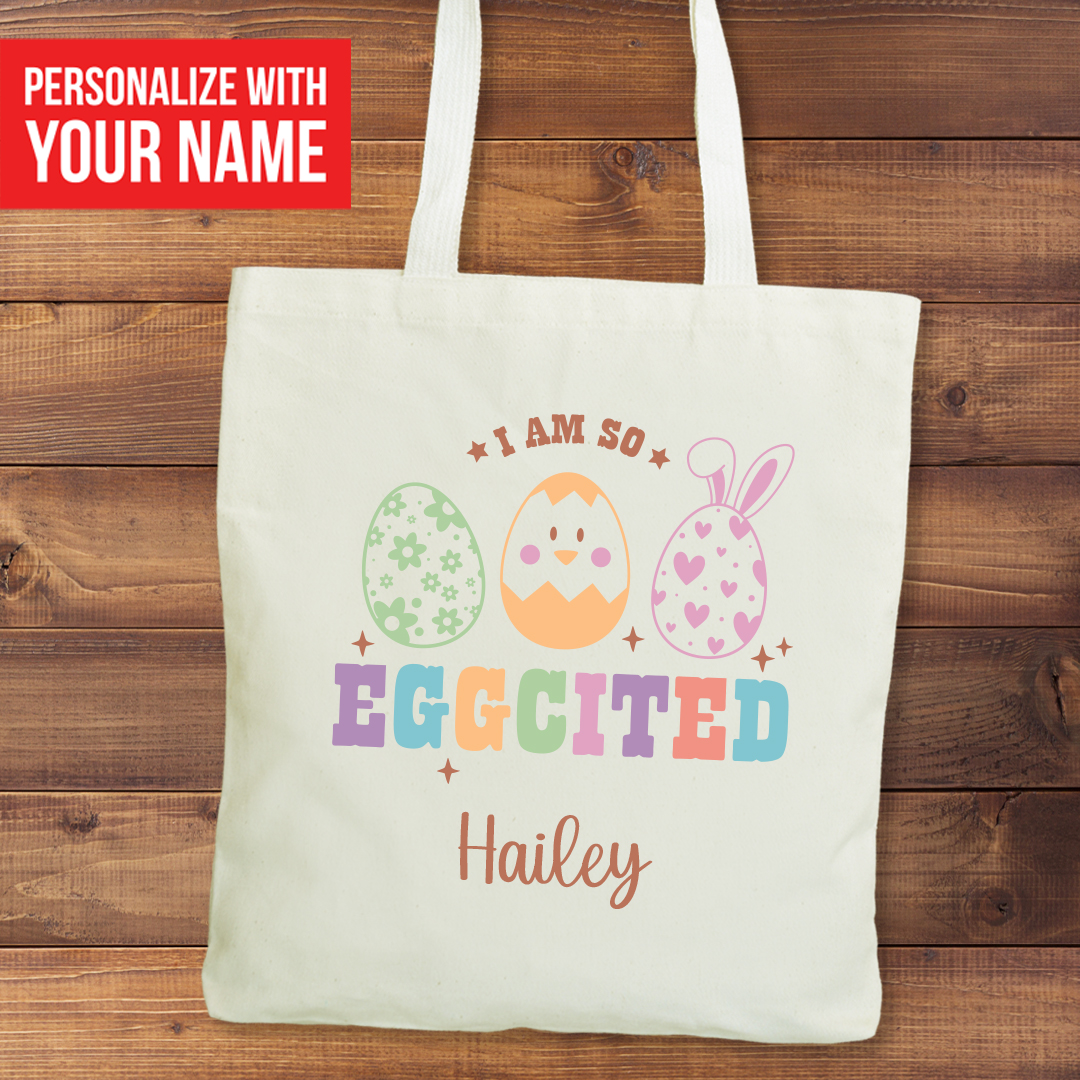 Personalized Easter Baskets, Easter Tote Bags, Easter Egg Hunt Bag -   Denmark